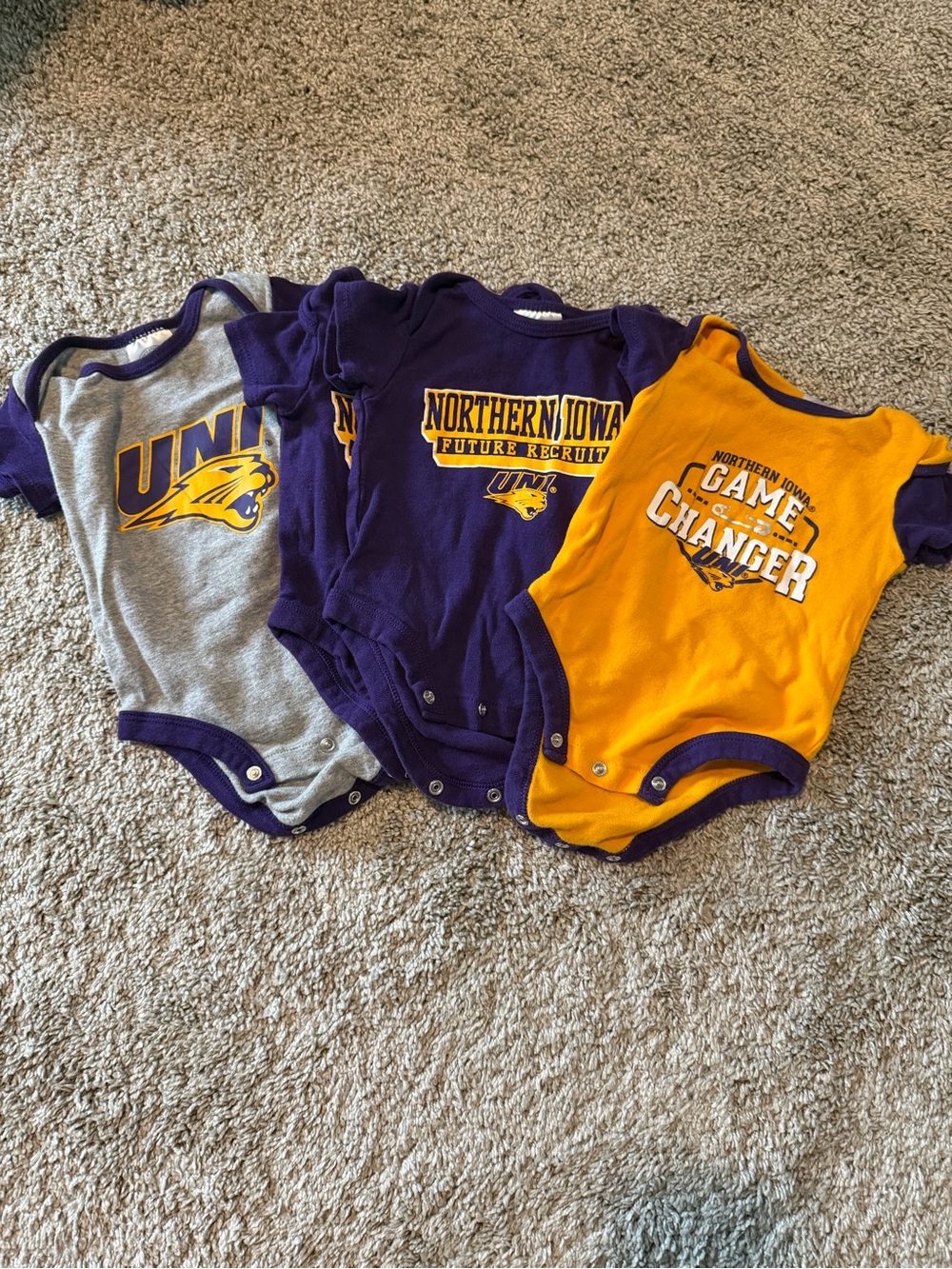 University of Northern Iowa onesies